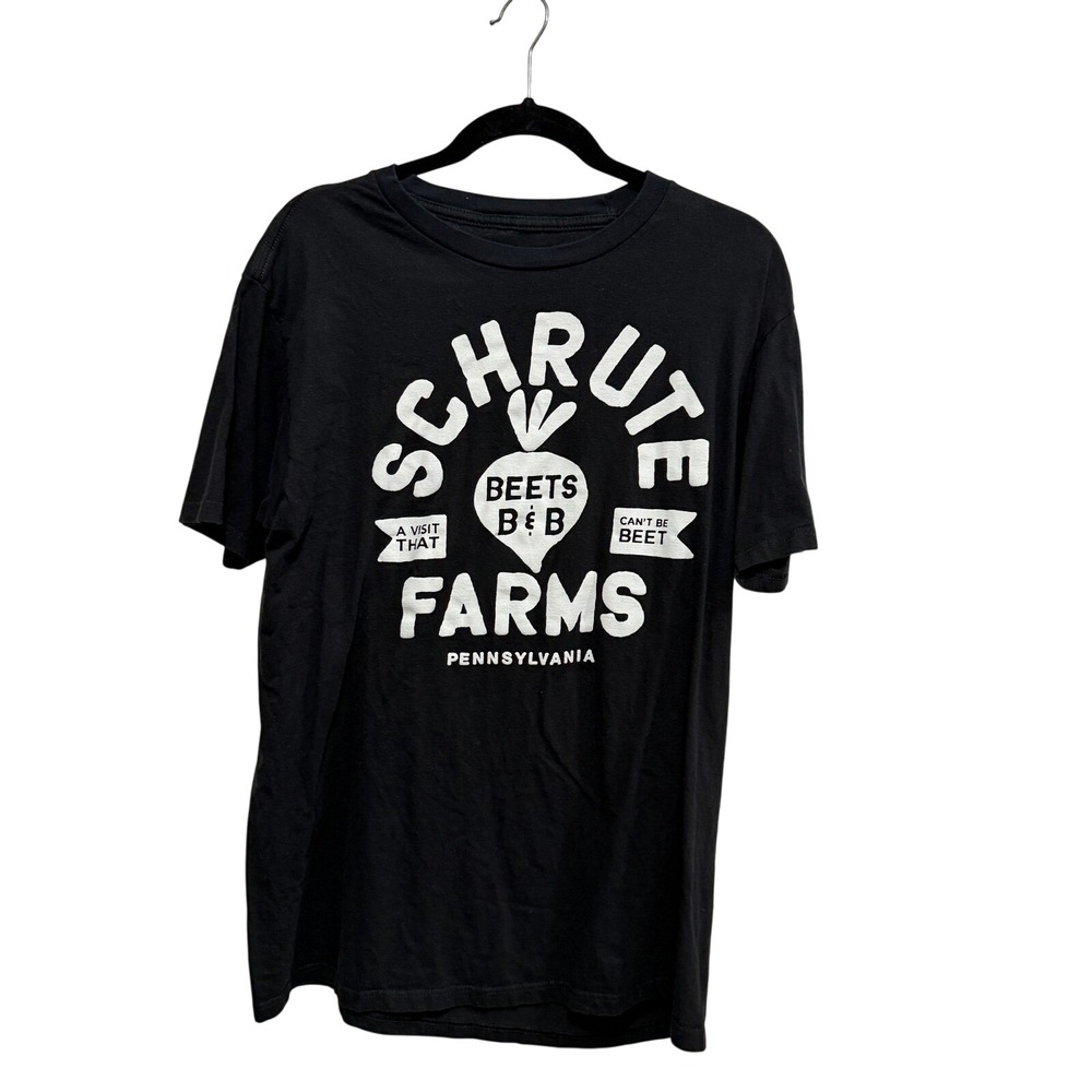 The Office Schrute Farms Beets B&B Black Graphic T-Shirt Mens L Ripple Junction